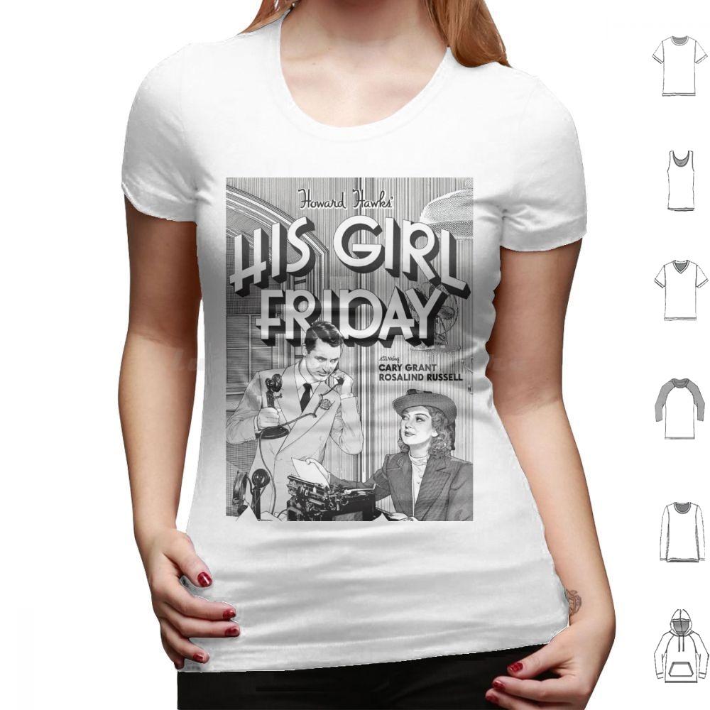 His Girl Friday T Shirt 6xl Cotton Cool Tee Classic Srewball Comedy Cary Grant Rosalind Russell His Girl Friday Howard Hawks