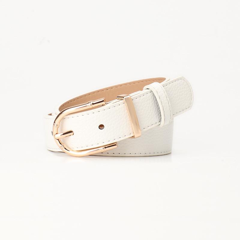 Elegant Faux Leather Belt For Women With Alloy Buckle For Fashion And Office Looks