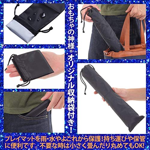 Игровой коврик из резины с картой Покемона Бога Игрушек, 60x30 см, с чехлом для хранения