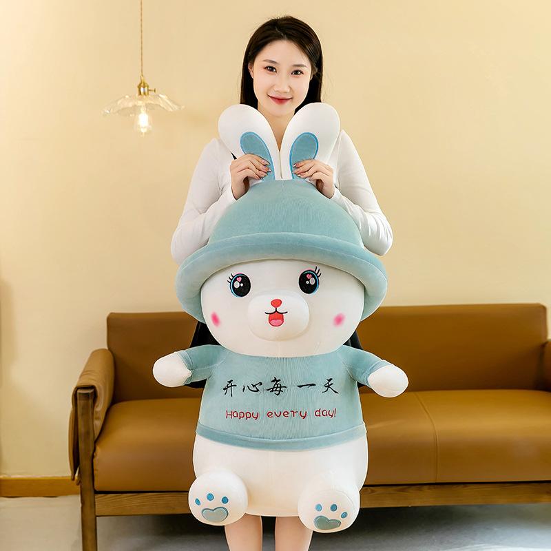 Новая плюшевая игрушка Love You Rabbit, милая кукла-кролик, кукла-подушка для девочки-кролика, подарок на День святого Валентина