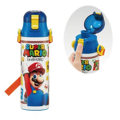 Skater Бутылка для воды 580 мл Super Mario 23 Direct Drinking нержавеющая сталь спортивная бутылка SDC6N-A