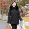 Mom's padded jacket thickened medium and long winter jacket middle-aged and elderly padded clothes women's down padded clothes age-reducing fashion