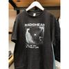 Rock Radiohead Kid As Album Tour Concert Rare Tshirts Oversized Black White Navy Blue Unisex  Women Casual Printed Shortsleeved
