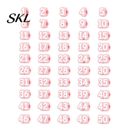 School Pencil Tracking System 1-20/1-30/1-50 Numbered Toppers, Reusable Classroom Labels Student Markers for Teachers, Organization Number Management