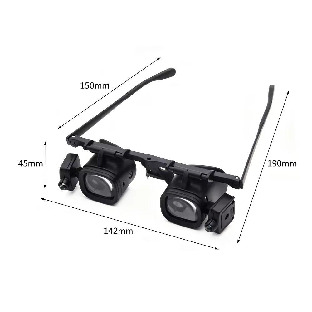 Dual LED Lights Magnifying Glass Portable Magnification Glasses Antique Appraisal
