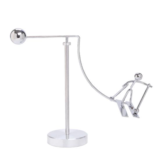 Art Sculpture Interactive Kinetic Decoration Surfing Figure Skier Balancing Tabletop