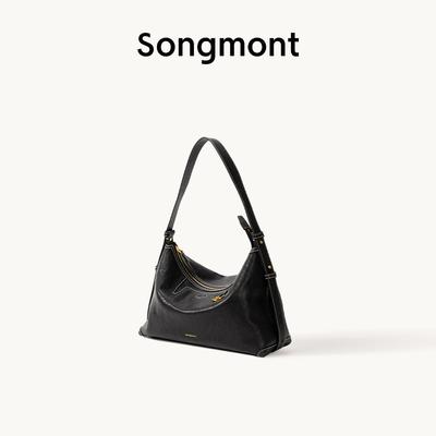 Сумка-хобо Yousong серии Xunji, мелкозернистая телячья кожа растительного дубления, на одно плечо, через плечо, под мышкой, для поездок на работу
