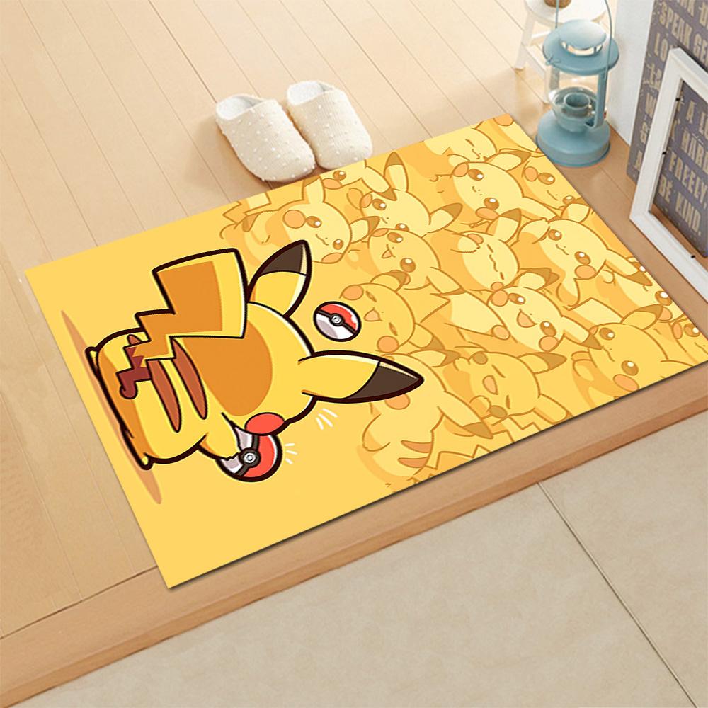 Pikachu's Electric Adventure rug for living rooms, bedrooms, home décor, and as gifts.