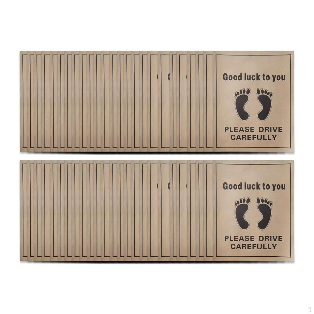 50x Бумажный коврик для пола автомобиля Одноразовый для грузовиков, такси, внедорожников