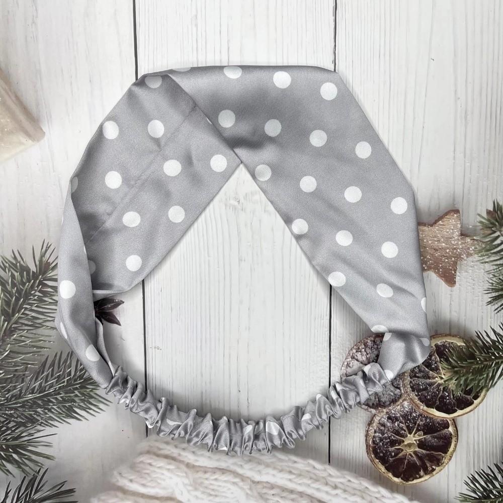 Polka Dot Hair Tie Elastic Workout Head Bands Retro Headband Hair Accessories
