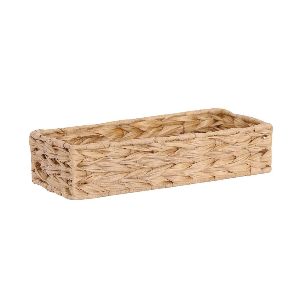 Natural Woven Water Hyacinth Storage Basket for Home Organization and Decoration Large Capacity Sundries Organizer