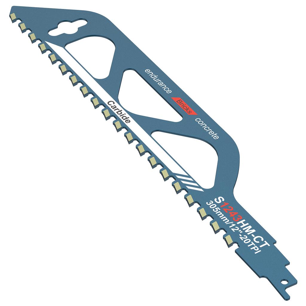 Reciprocating Saw Blade 10/12/18/20in Universal Cutting Recip Sabre Saw Blade Masonry Cutting Blade for Cement Composite Panels