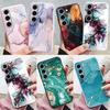 Чехол для Samsung A55 5G Задняя крышка Защитный силиконовый Funda Модный Мраморный Каменный Текстурный Coque для Samsung Galaxy A54 A56 Capa