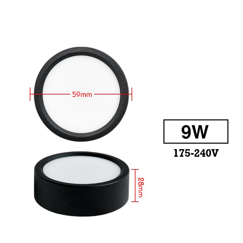 Светодиодный потолочный светильник переменного тока 220 В, 9 Вт, 12 Вт, 15 Вт, 18 Вт, круглый точечный светильник для поверхностного монтажа, толстый алюминиевый светильник, светильник для спальни, кухни, внутренний светильник