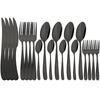 Набор столовой посуды в западном стиле, 20 предметов, набор столовых приборов из нержавеющей стали, нож, вилка для торта, ложка, набор столовой посуды, серебристый набор столовых приборов, набор столового серебра