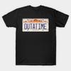 Soft Cotton T-Shirt for Men Women Retro Back To The Future CA 1985 License Plate Graphic Casua