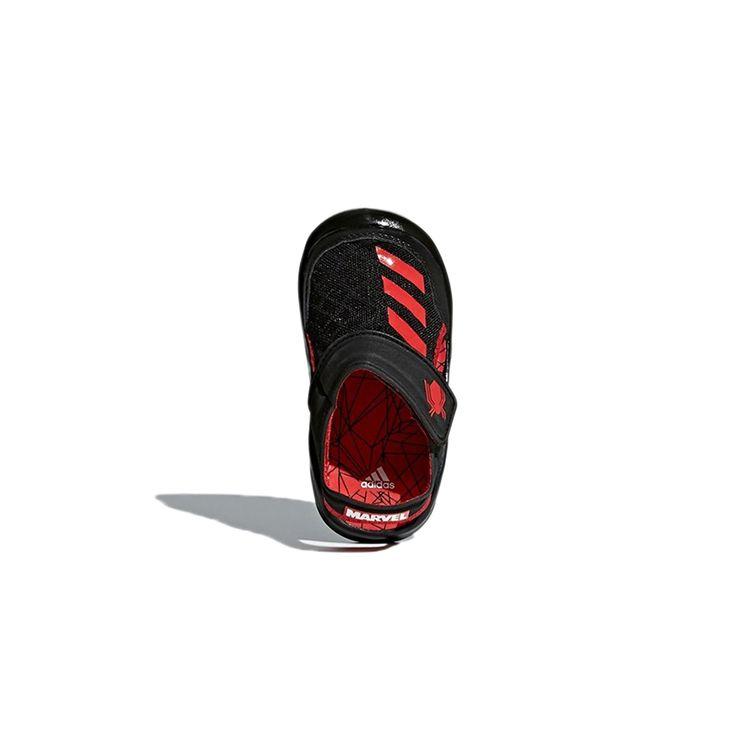 Adidas Fortaswim I Casual Comfortable Low-Top Walking Shoes Baby Shoes Black Red AC8420