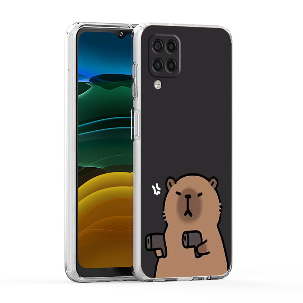 Милый чехол для телефона с капибарой для Samsung Galaxy A13 A33 A35 A55 A73 A53 A23 A51 A71 A21S A12 A31 A41 A05s A03S A15 A25 A32 5G