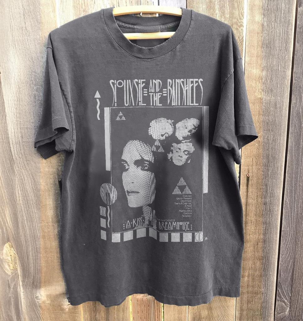 Siouxsie And The Banshees Vintage Gothic Rock Graphic T Shirt Charcoal S-5XL