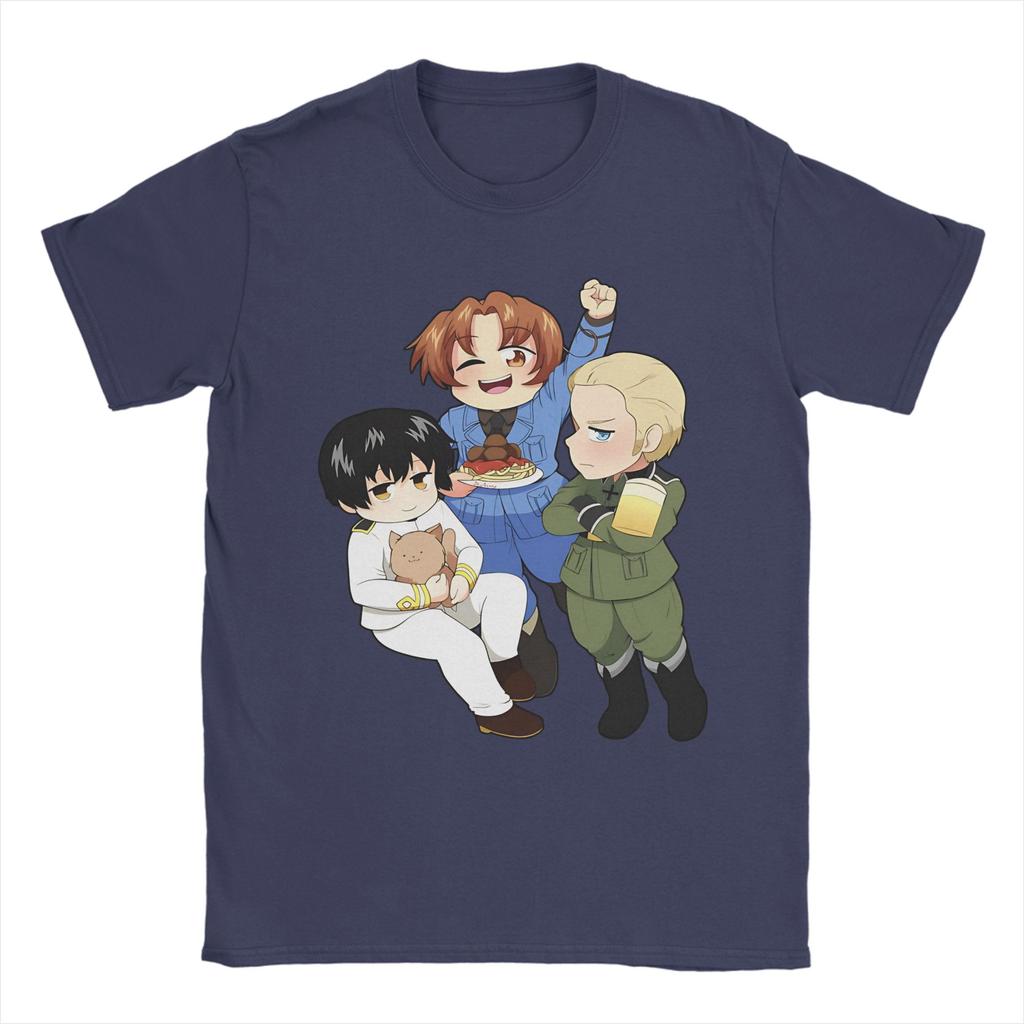 Унисекс Женский Новое Поступление Hetalia Державы Оси Футболка Хлопок Футболки Одежда