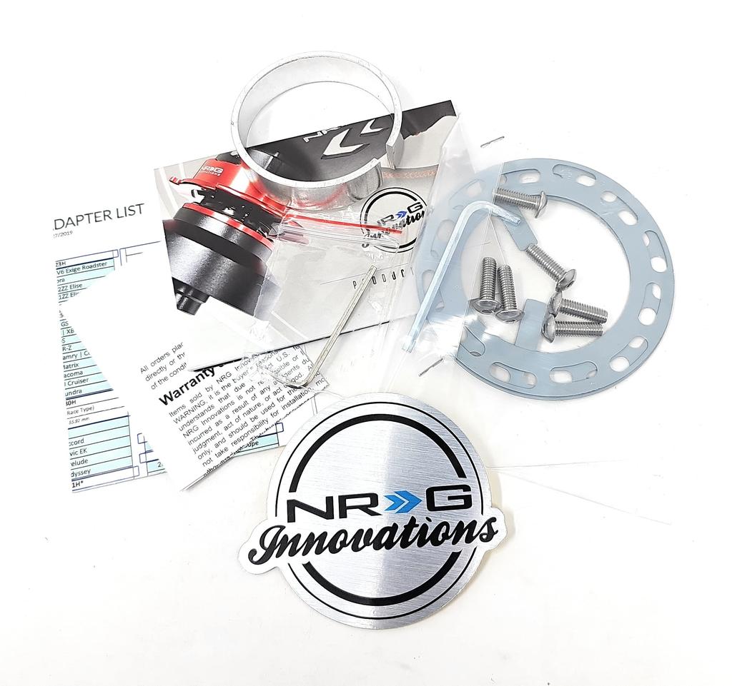 NRG Gen Steering Wheel Quick Release Kit Orange Body Titanium Chrome Ring SRK-200OR 2.0 - &