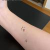 Color-Changing Cat Paw Tattoo Sticker - Cute, Temperature-Sensitive Design for Journals & Crafts