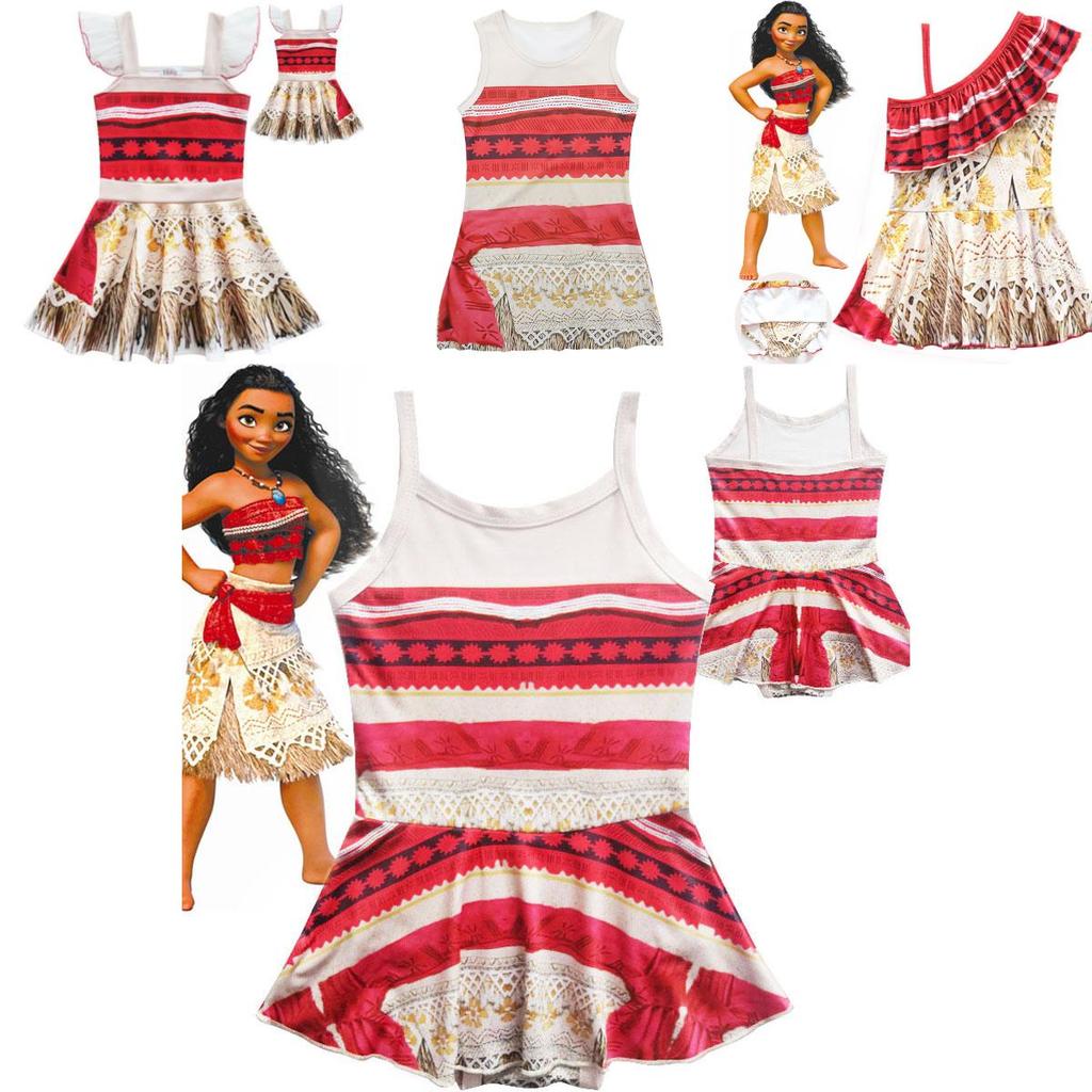 Очаровательное детское платье принцессы Моаны в гавайском стиле для незабываемых вечеринок и веселья