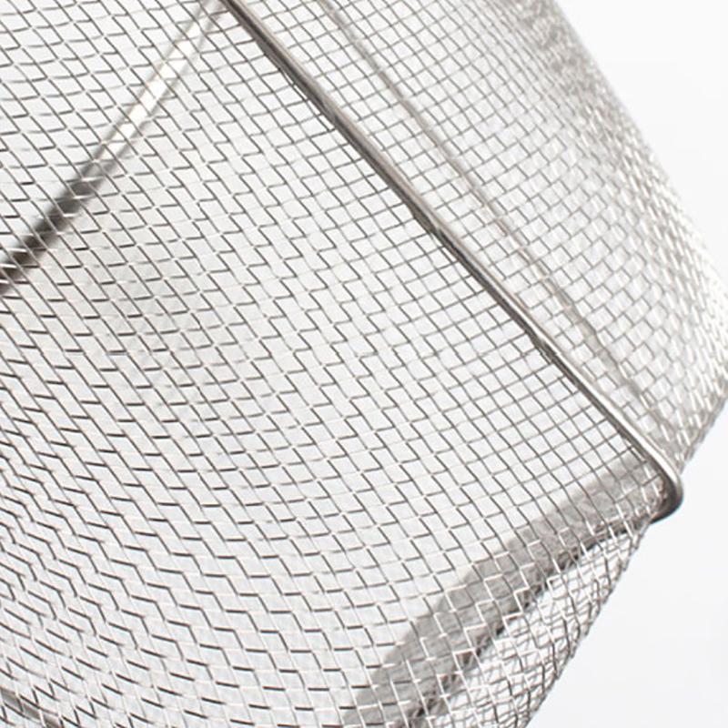 Корзина-сито для жарки картофеля фри из нержавеющей стали, круглая кухонная фритюрница, проволочная сетка с ручкой, сетки-дуршлаги