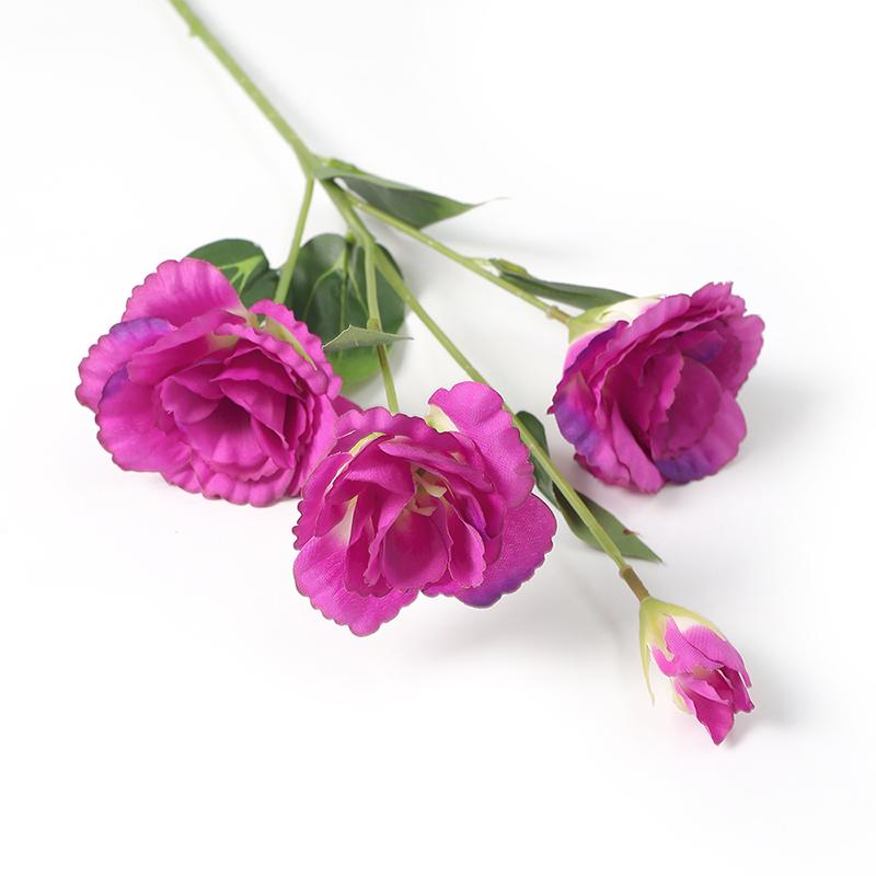 70СМ 4 Головки Шелковый Искусственный Цветок Эустомы Букет Длинный Стебель Искусственный Цветок для DIY Свадебная Вечеринка Центральный Декор Домашний Декор