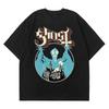 New Ghost Band T-shirt Women Oversize Fashion Cool London Singer Fans Summer Short Sleeve Print Rock Plain Black Tees