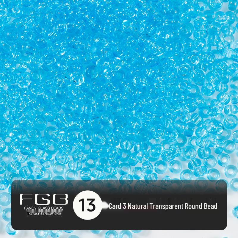Thousand Colors 3mm Transparent Glass Seed Beads: Non-Fading DIY Jewelry Accessories