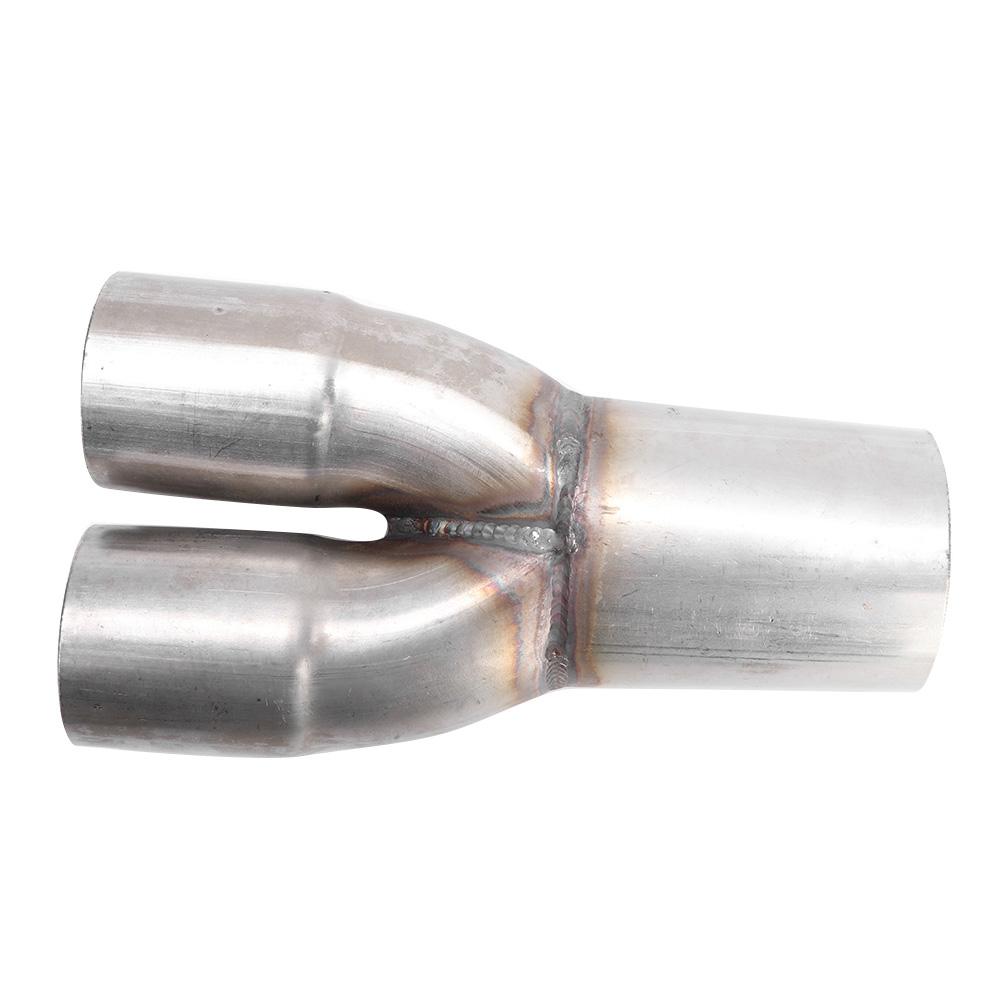 Коллектор выхлопной трубы из нержавеющей стали 2 дюйма, двойной вход, одинарный выход 2,5 дюйма