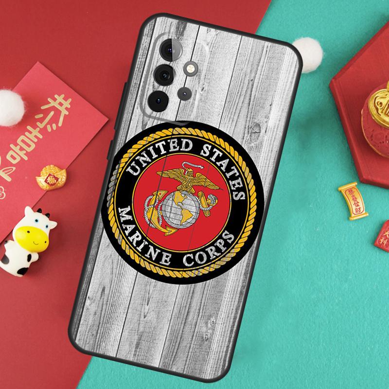 Чехол USMC Морской Корпус для Samsung Galaxy A34 A54 A14 A15 A25 A35 A55 A53 A33 A13 A52 A32 A12 A51 A71