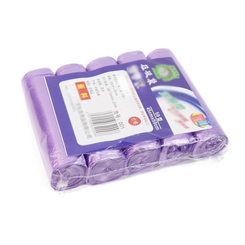 5 Rolls 75 Counts Disposable Small Trash Bags Portable Pe Rubbish Bags Wastebasket Bags Small Garbage Bags Office Kitchen Waste