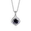 Bague Ringen 1ct VVS D Цветной Муассанит Бриллиантовое Ожерелье Для Женщин Серебро 925 Ювелирные Изделия Женский Простой Темперамент Цепочка На Ключицу