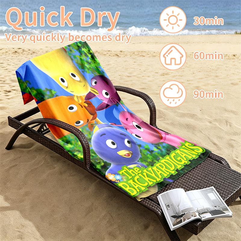 Backyardigans Beach towels also serve as bath towels summer essential a musthave for the outdoors the beach and the pool