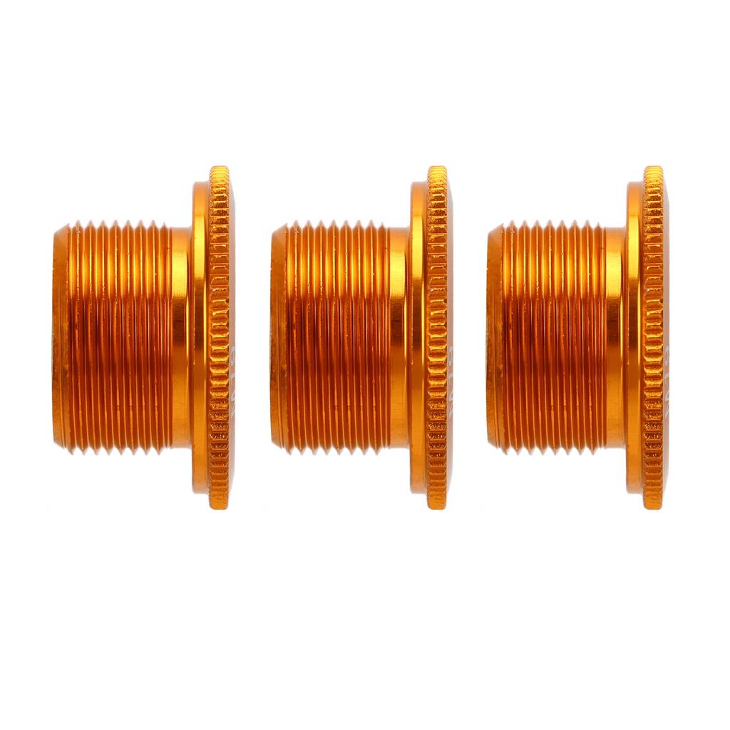 3pcs M19 Crank Cover Screws Rustproof High Accuracy Aluminum Alloy Bike Crank Cover Screws for