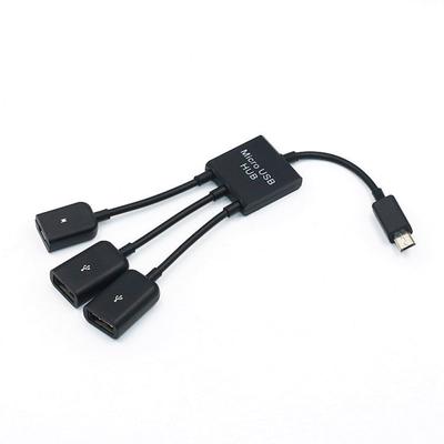 3 в 1 кабель Micro USB OTG для передачи данных адаптер Micro USB «папа-мама» игровая мышь клавиатура