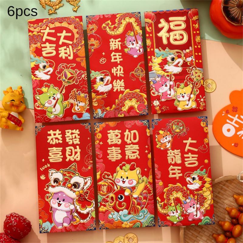 Праздничные складные красные конверты Прочные китайские традиционные подарки Интересные красные конверты Качественные праздничные красные конверты Игривые