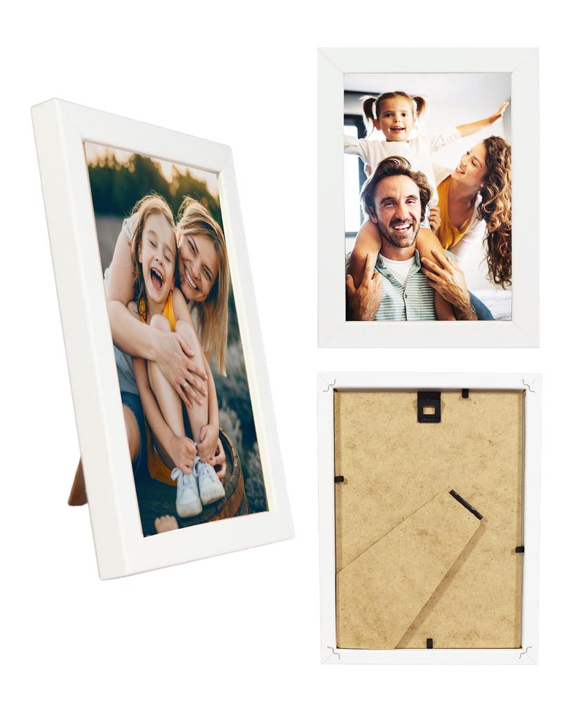 Ramka Na Zdjęcie Basic 10X15 Cm Stojąca I Wisząca Dębowa Mdf Plexiglas Bd Art