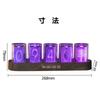 Настольные часы в стиле Nixie Tube, Часы с неоновой трубкой, Ретро-современные настольные часы, Цифровые часы RGB полноцветные, Регулируемая яркость, 16 миллионов цветов,