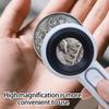 Professional Gemstones Magnifier High Magnification Jewelry Loupe with Rechargeable Battery and Light System for Jewelry