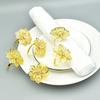 4 Pieces Napkin Buckle Holder Alloy Napkin Ring Flower Rhinestone Design Wedding Party Table Decoration Wedding Table Decoration