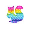 1Pc Rainbow Pop Push Bubblle Fidget Anti Stress Relief Toys For Adult Children Special Needs Sensory Toys Interactive Toys
