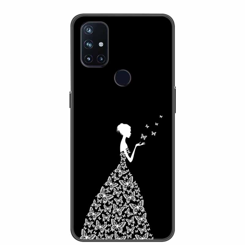 Чехол для OnePlus Nord CE 2 lite 5G Черный Силиконовый Чехол для Телефона Для OnePlus Nord N100 N200 2T Задняя Крышка Чехол 2 T N 100 200 Coque