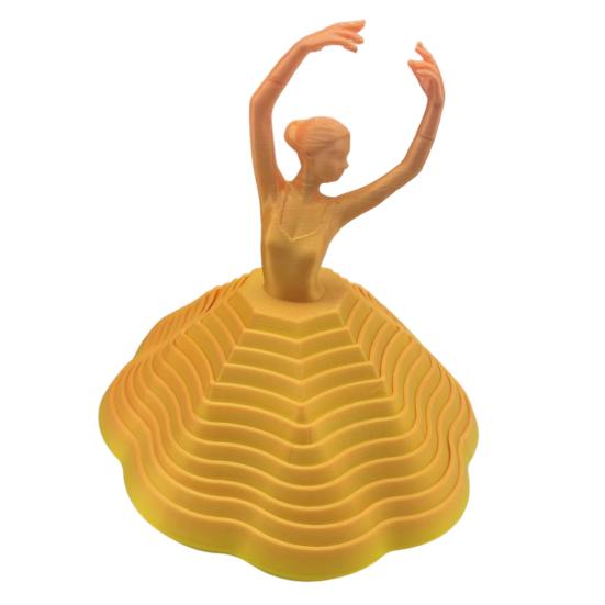 Вращающаяся балерина из 3D-печати, игрушка-антистресс, танцовщица балета, расширяемая сенсорная игрушка, вращающаяся спираль, игрушка для снятия стресса на стол для взрослых