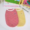 Spring and Summer 2023 Pet Clothes Puppy Clothing Teddy Clothes Vest Striped Vest Pet Clothing