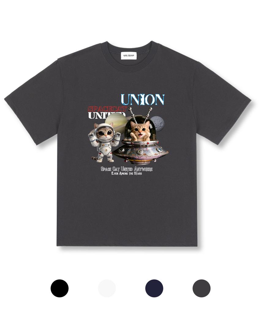 UNION GARMENTS Cat Universe Oversized Short Sleeve T-Shirt 4 Colors