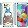 Мягкий чехол для телефона Samsung Galaxy A51 A21s A71 A12 A31 A52 A41 A32 A02s A11 A72 A42, прозрачная задняя крышка, Funda Studio Ghibli Totoro