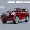 Новый 1:24 Toyota LAND CRUISER LC300 Prado SUV Модель автомобиля из литого металла Игрушечные внедорожники Модель автомобиля Моделирование Детский подарок